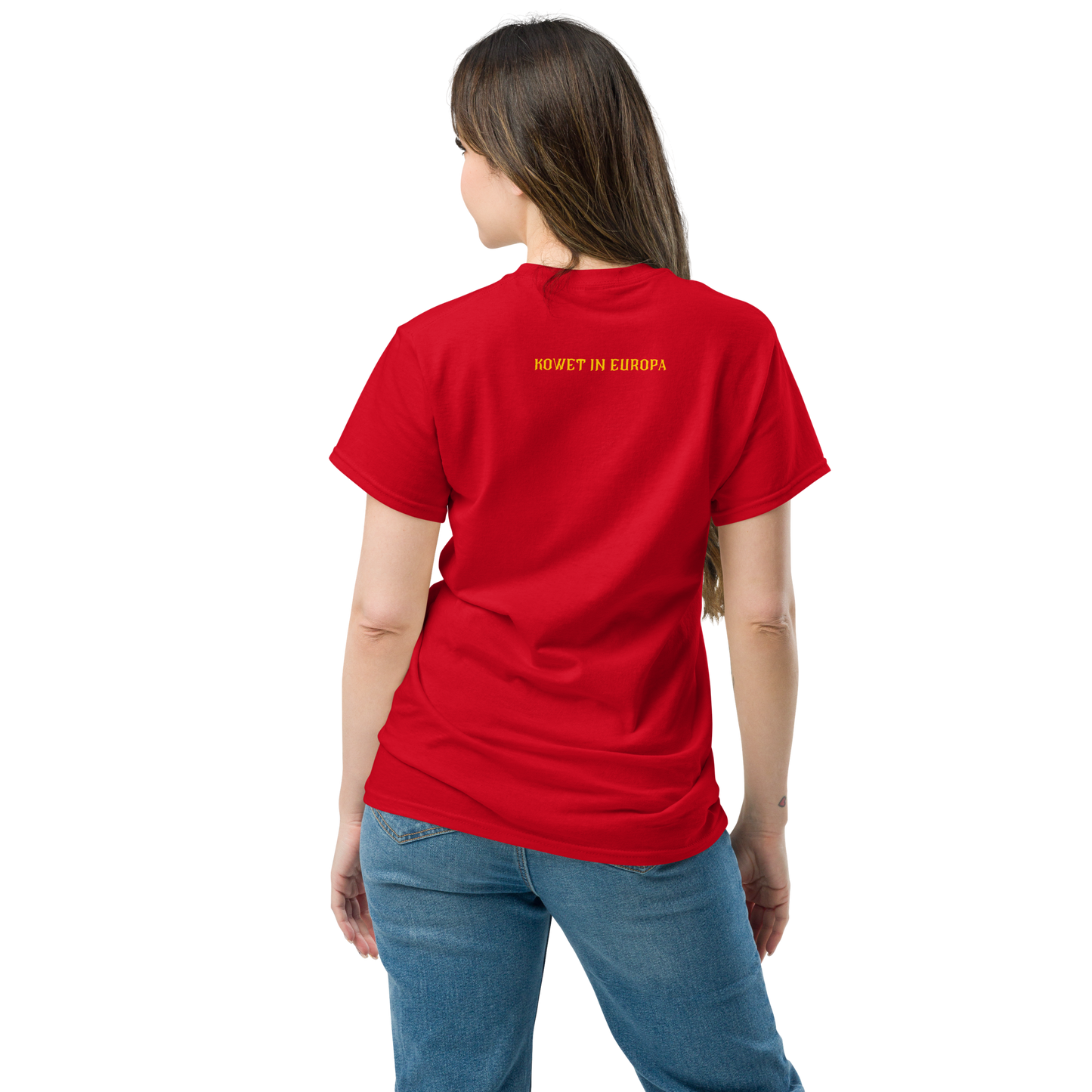 KOWET IN EUROPA T-SHIRT RED WOMAN 2