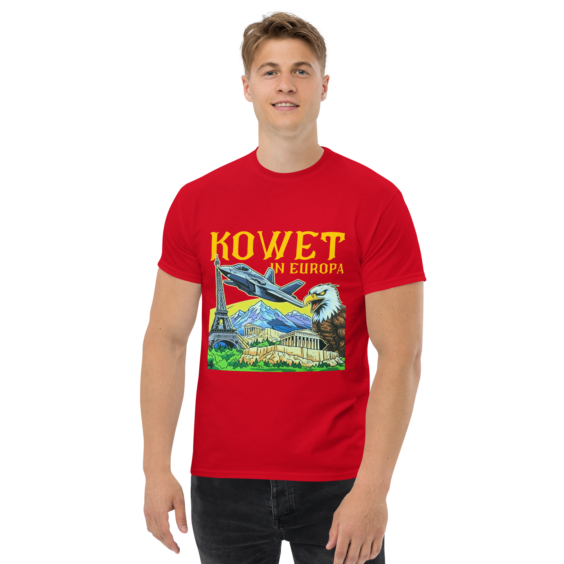 KOWET IN EUROPA T-SHIRT RED MAN 1