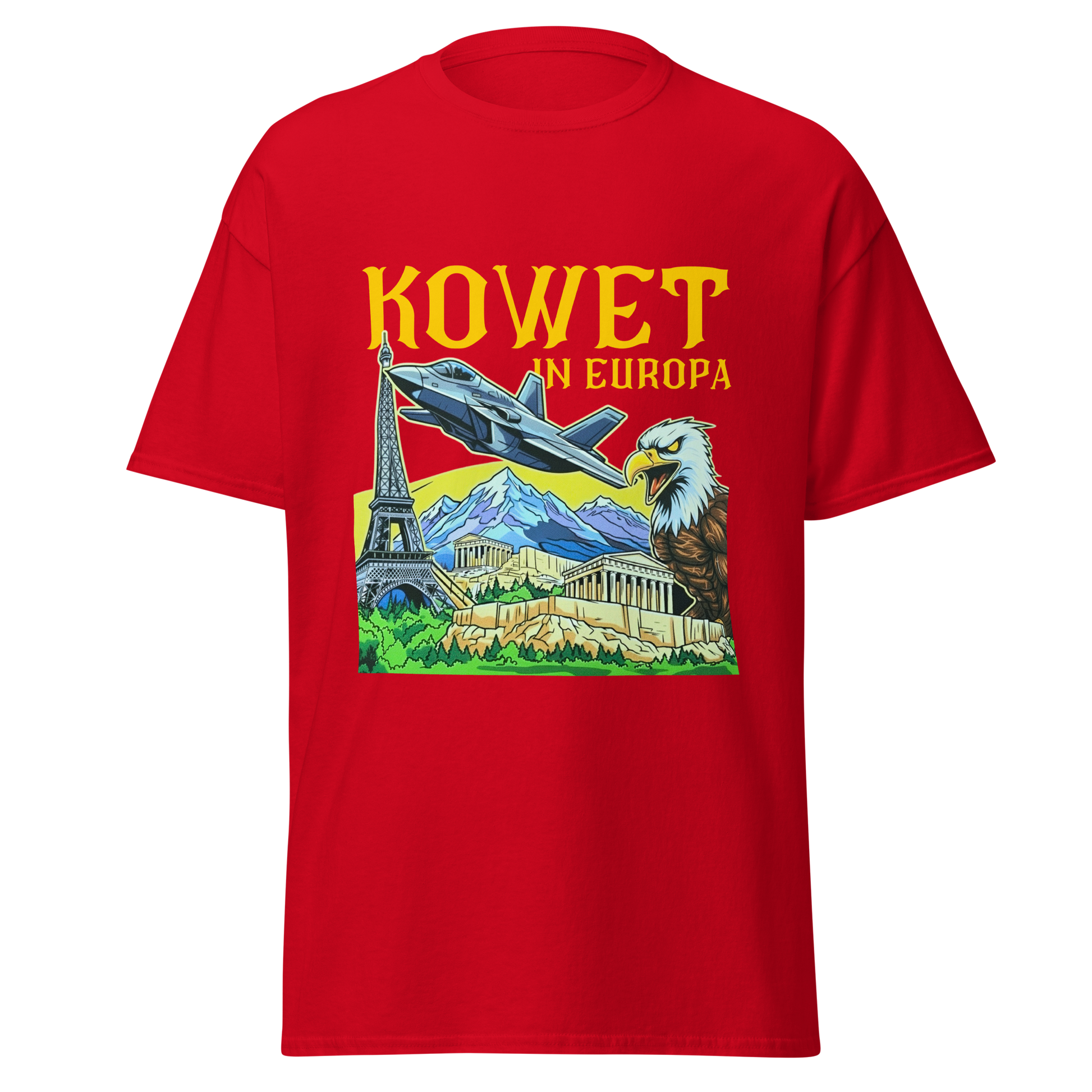 KOWET IN EUROPA T-SHIRT RED FRONT 2