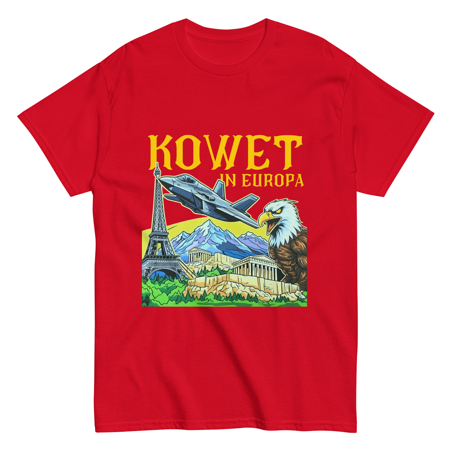 KOWET IN EUROPA T-SHIRT RED