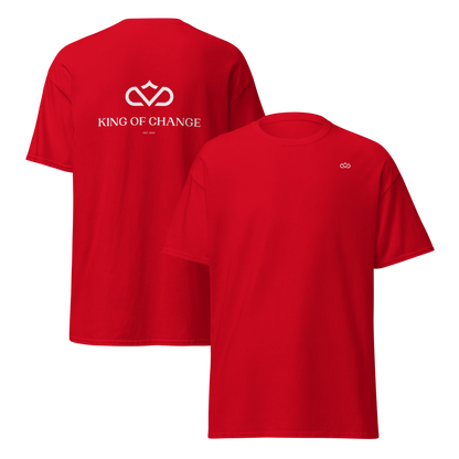 KING OF CHANGE ORIGINAL T-SHIRT RED FRONT & BACK
