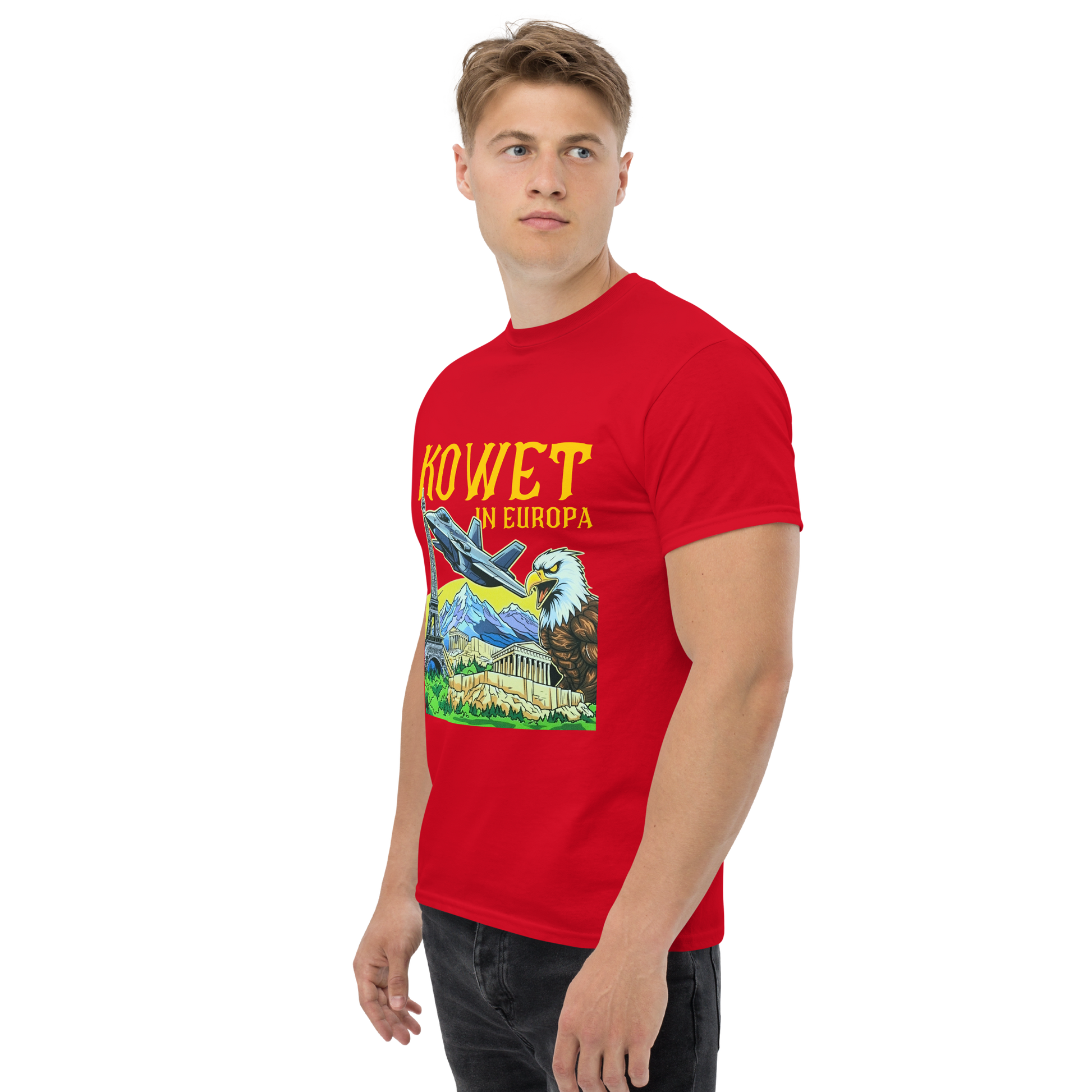KOWET IN EUROPA T-SHIRT RED MAN 3