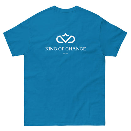 KING OF CHANGE ORIGINAL T-SHIRT SAPPHIRE BLUE BACK