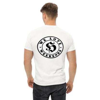 KING OF CHANGE ORIGINAL WE LOVE WEEKENDS T-SHIRT WHITE MAN 2