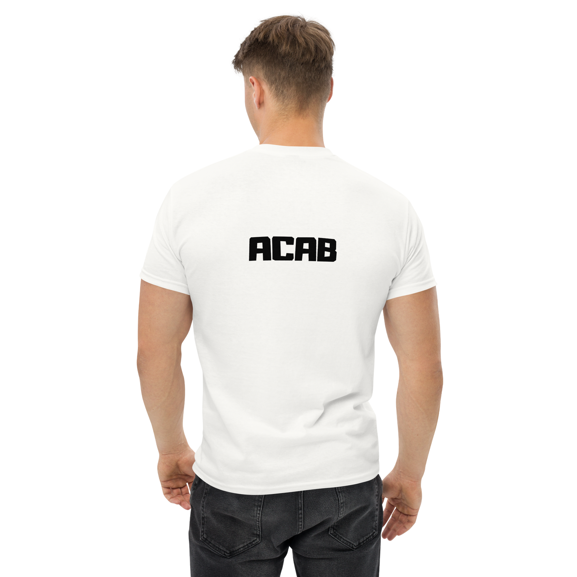 KING OF CHANGE ORIGINAL ACAB T-SHIRT WHITE MAN 2