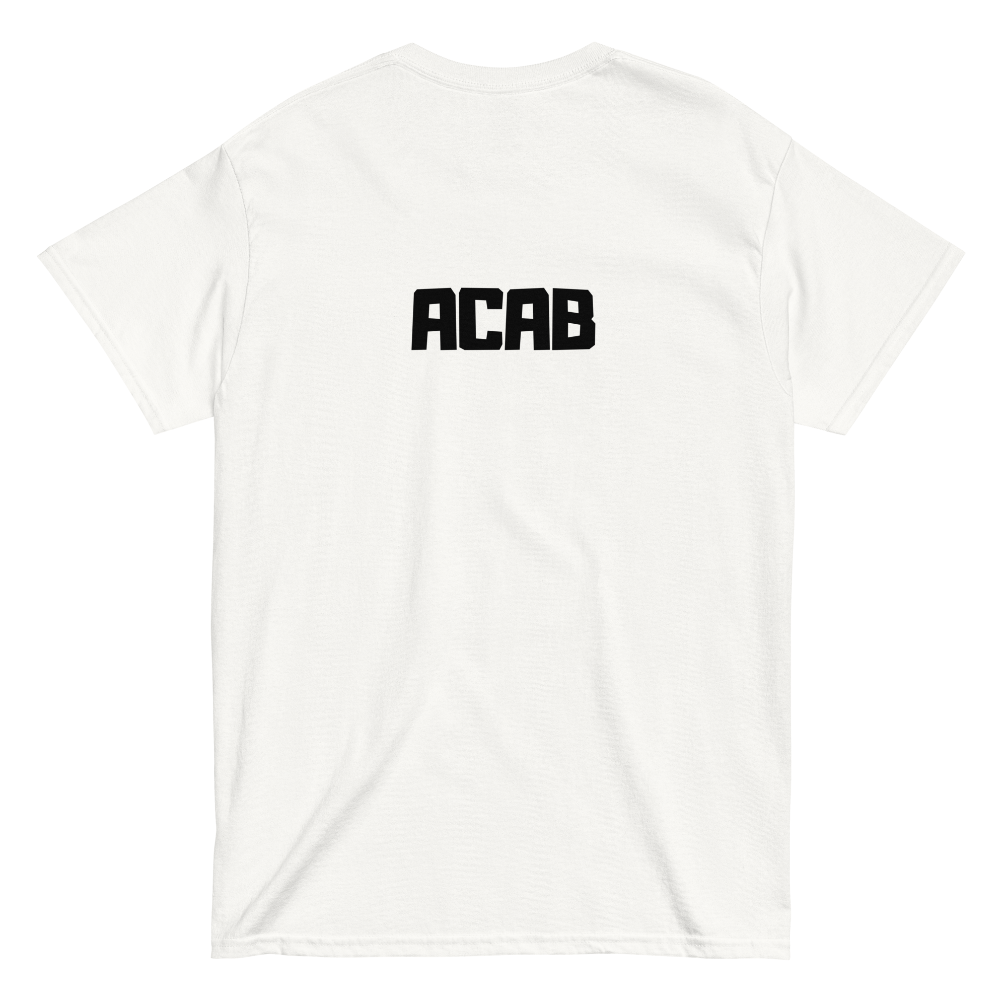 KING OF CHANGE ORIGINAL ACAB T-SHIRT WHITE BACK 1