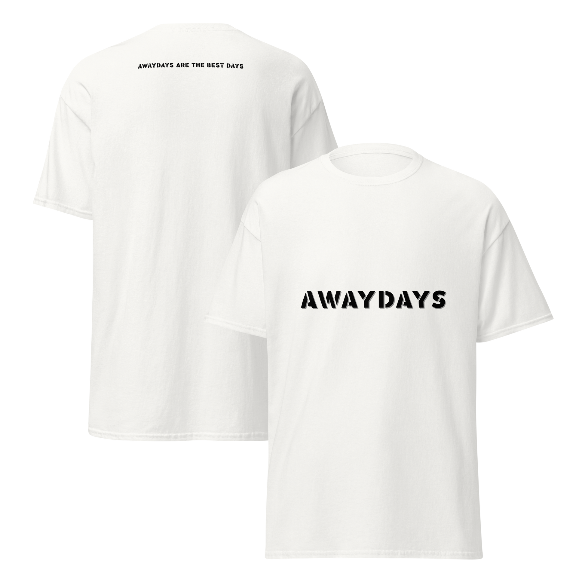 KING OF CHANGE ORIGINAL AWAYDAYS T-SHIRT WHITE FRONT & BACK