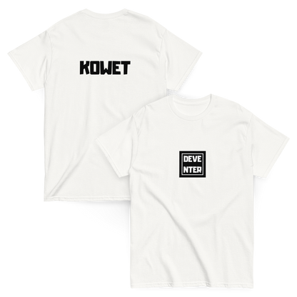 DEVENTER KOWET T-SHIRT WHITE FRONT & BACK