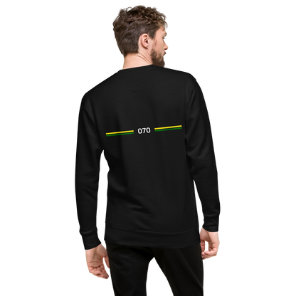 DEN HAAG LEGACY SWEATER BLACK MOCK UP MAN 2