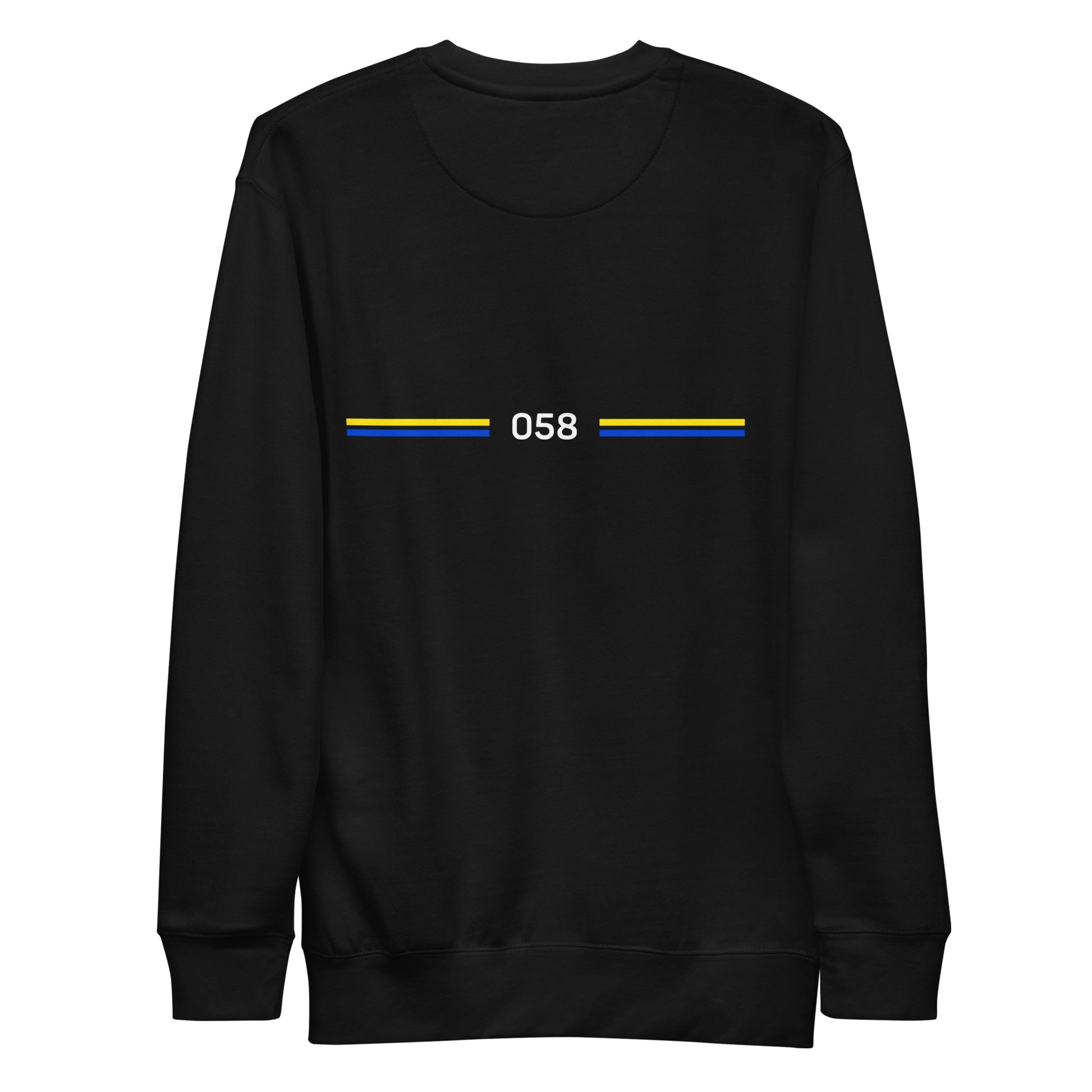 LEEUWARDEN LEGACY SWEATER BLACK MOCK UP BACK