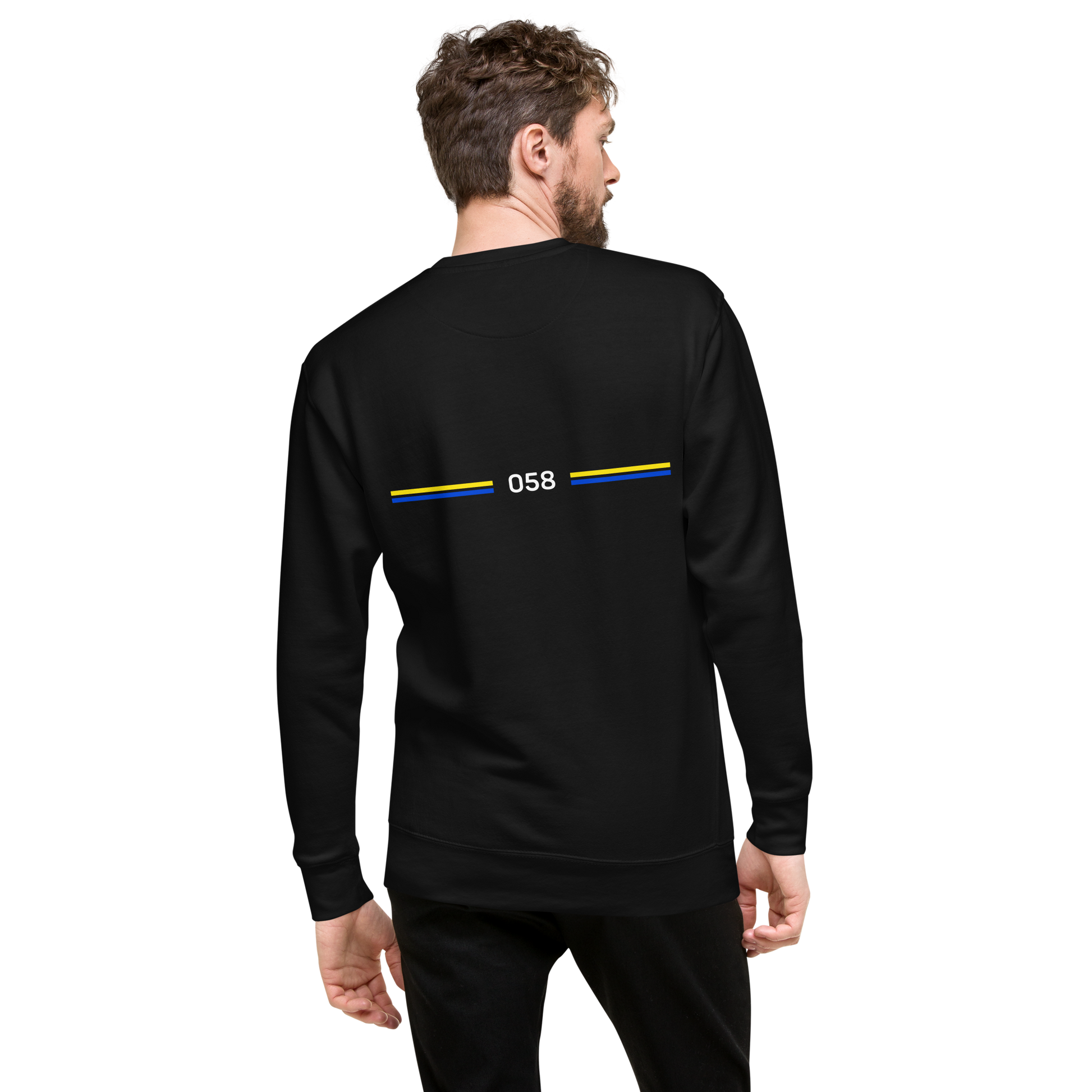 LEEUWARDEN LEGACY SWEATER BLACK MOCK UP MAN 2