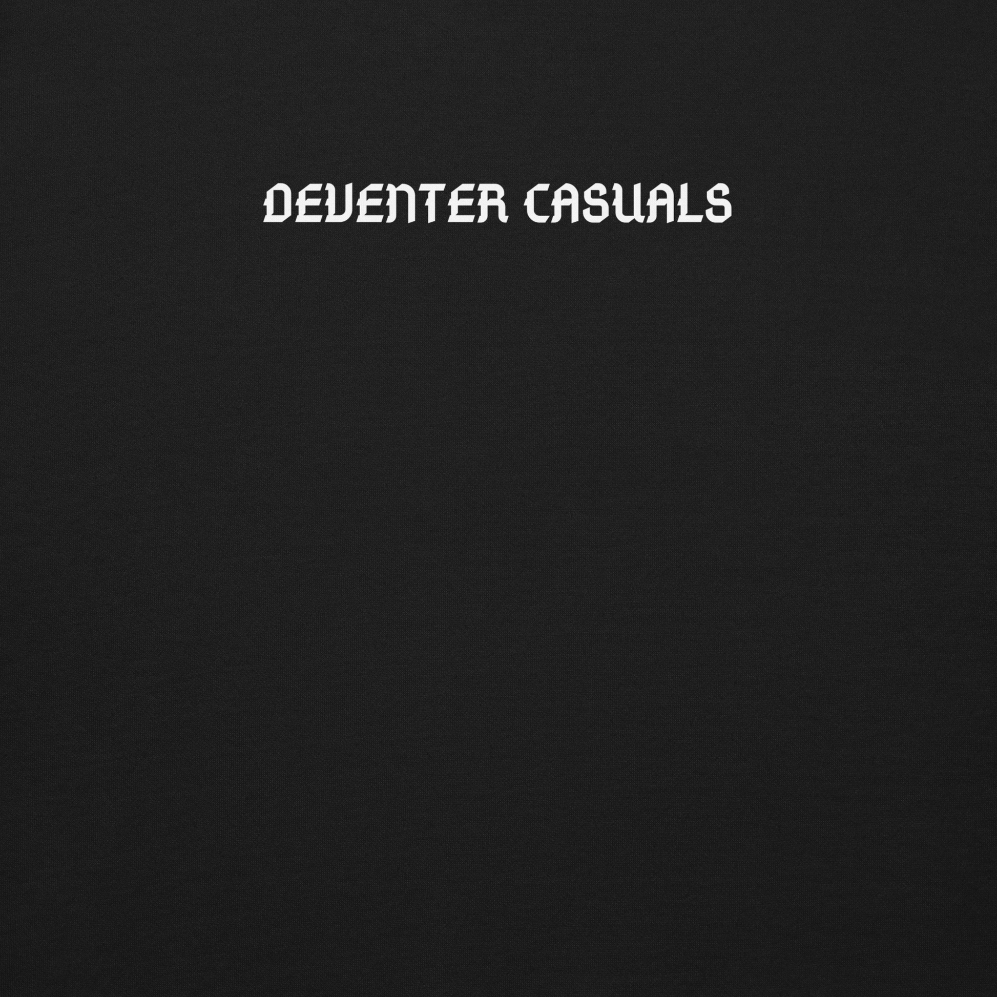 DEVENTER CASUALS SWEATER BLACK CLOSE UP 1