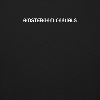 AMSTERDAM CASUALS SWEATER BLACK CLOSE UP 1