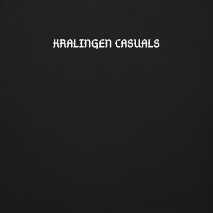 KRALINGEN CASUALS SWEATER BLACK CLOSE UP 1