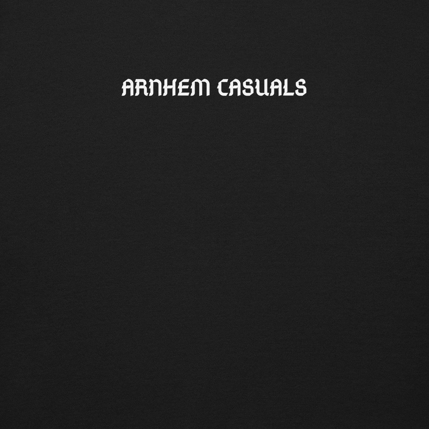 ARNHEM CASUALS SWEATER BLACK CLOSE UP 1