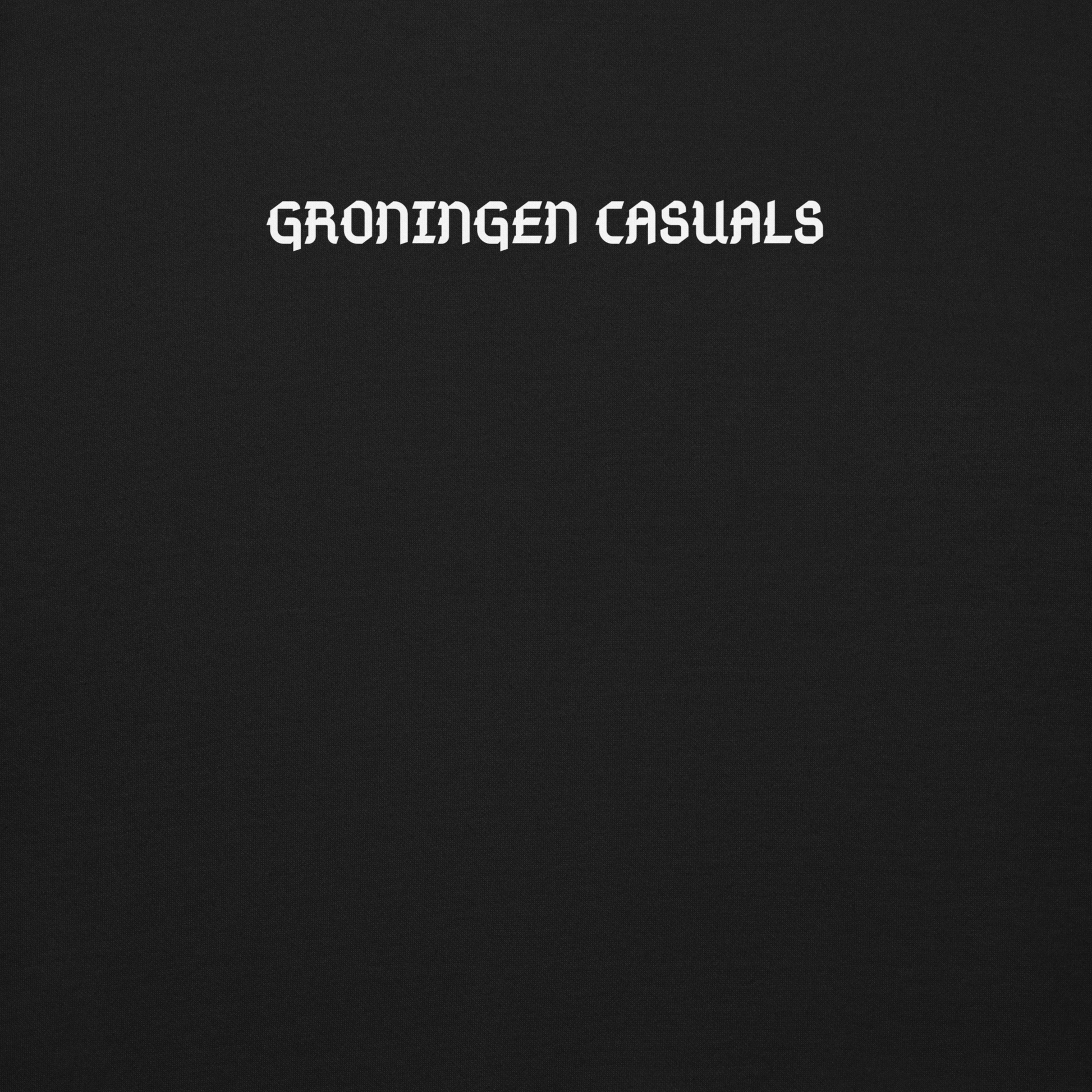 GRONINGEN CASUALS SWEATER BLACK CLOSE UP 1