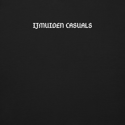 IJMUIDEN CASUALS SWEATER BLACK CLOSE UP 1