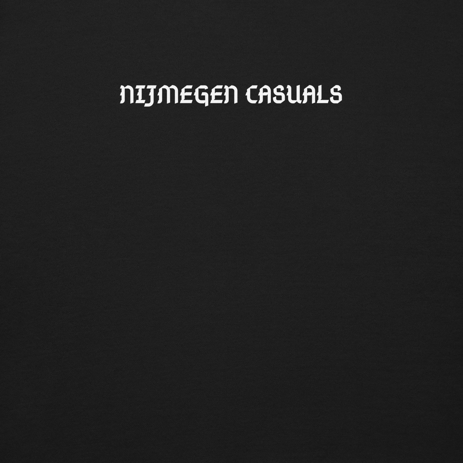 NIJMEGEN CASUALS SWEATER BLACK CLOSE UP 1