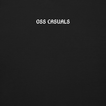 OSS CASUALS SWEATER BLACK CLOSE UP 1