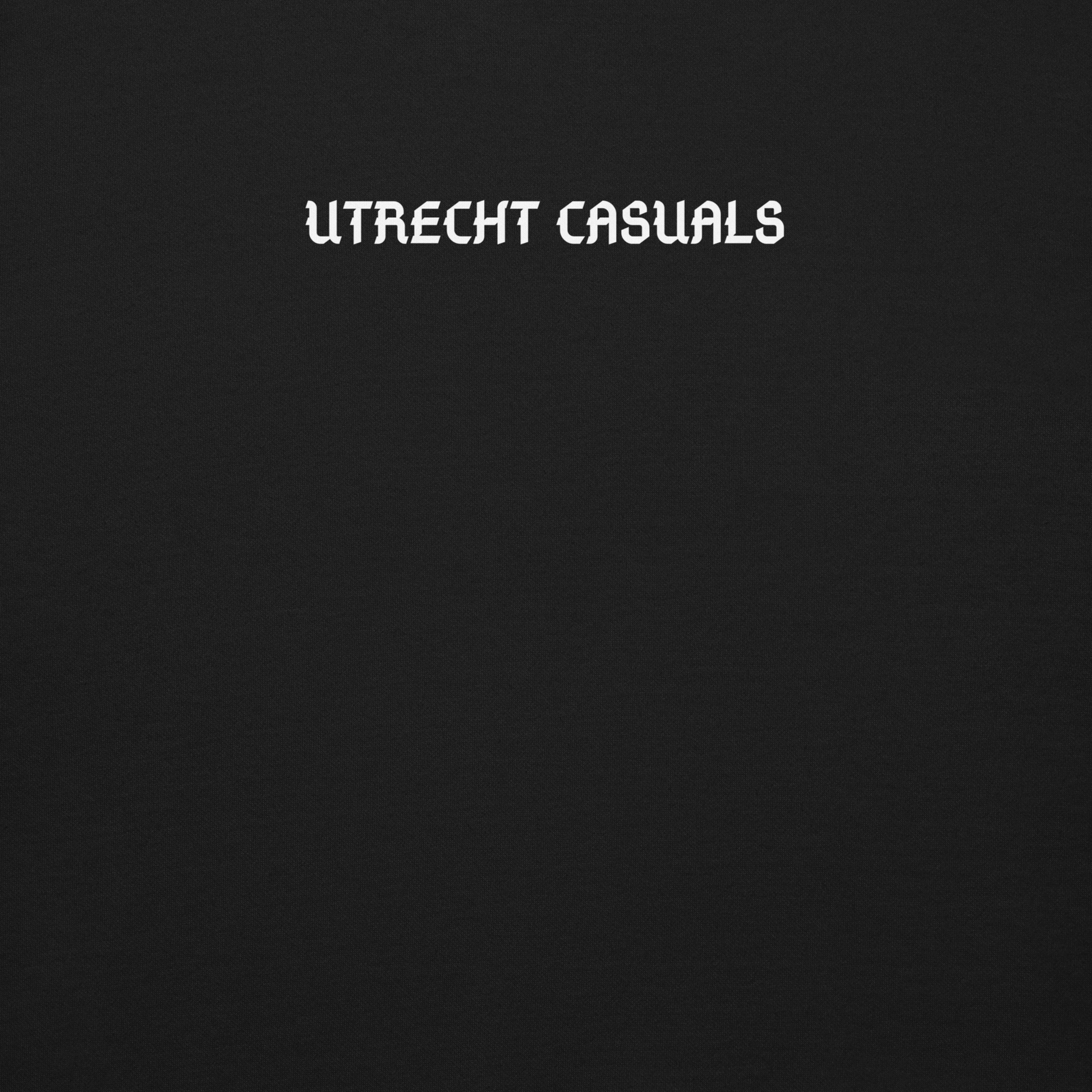 UTRECHT CASUALS SWEATER BLACK CLOSE UP 1