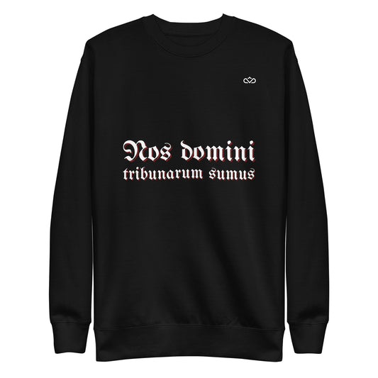 NOS DOMINI TRIBUNARUM SUMUS SWEATER FRONT