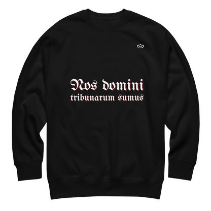NOS DOMINI TRIBUNARUM SUMUS SWEATER FRONT 2