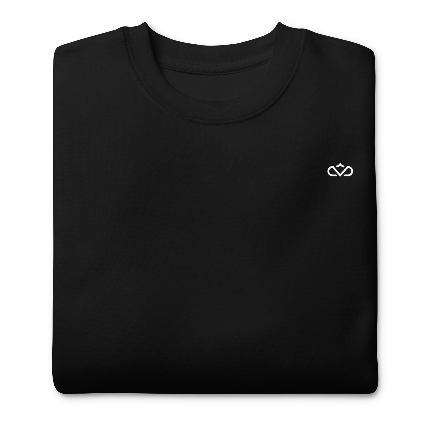 KING OF CHANGE ORIGINAL SWEATER BLACK FRONT FOLDED