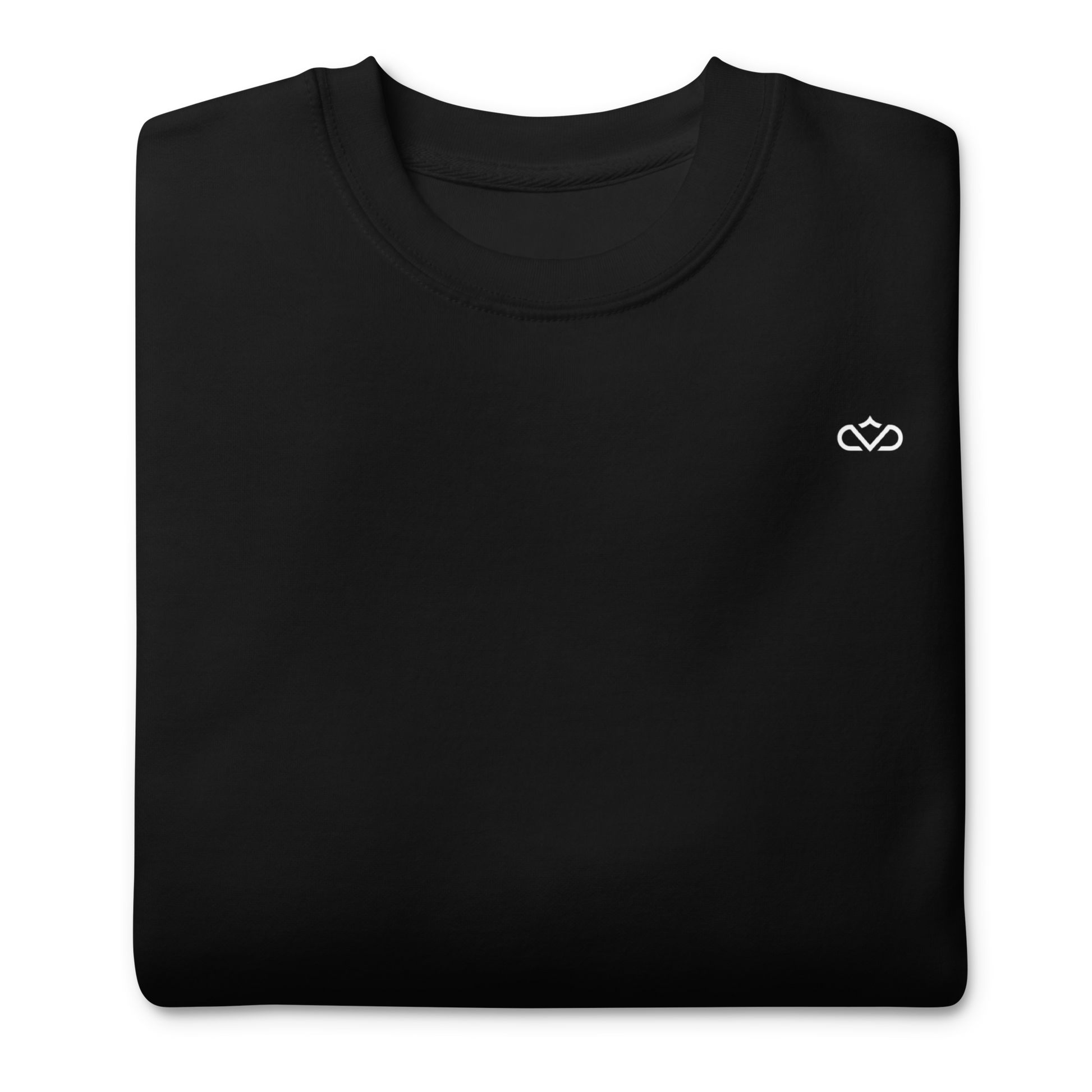 KING OF CHANGE ORIGINAL SWEATER BLACK FRONT FOLDED