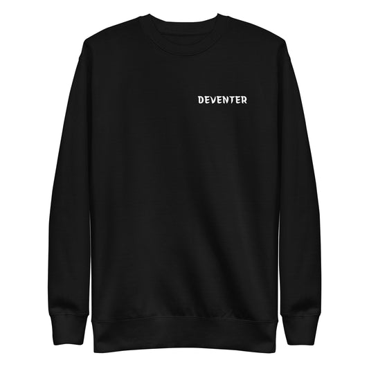 DEVENTER LEGACY SWEATER BLACK MOCK UP FRONT