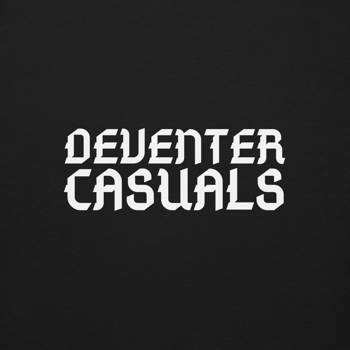 DEVENTER CASUALS SWEATER BLACK CLOSE UP 2