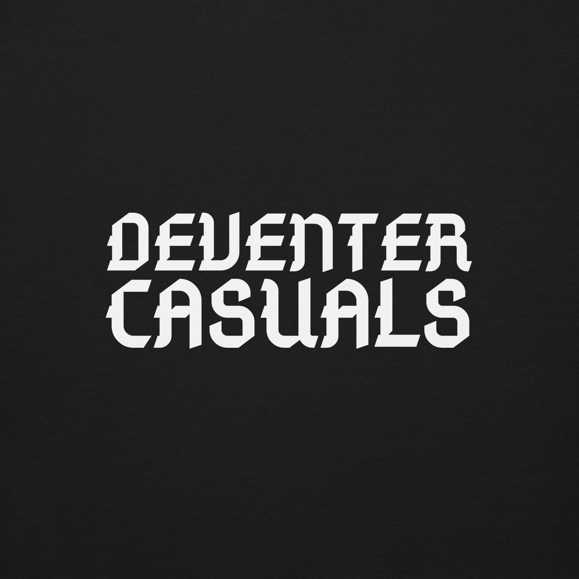 DEVENTER CASUALS SWEATER BLACK CLOSE UP 2