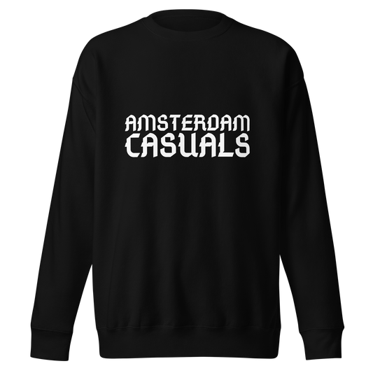 AMSTERDAM CASUALS SWEATER BLACK FRONT