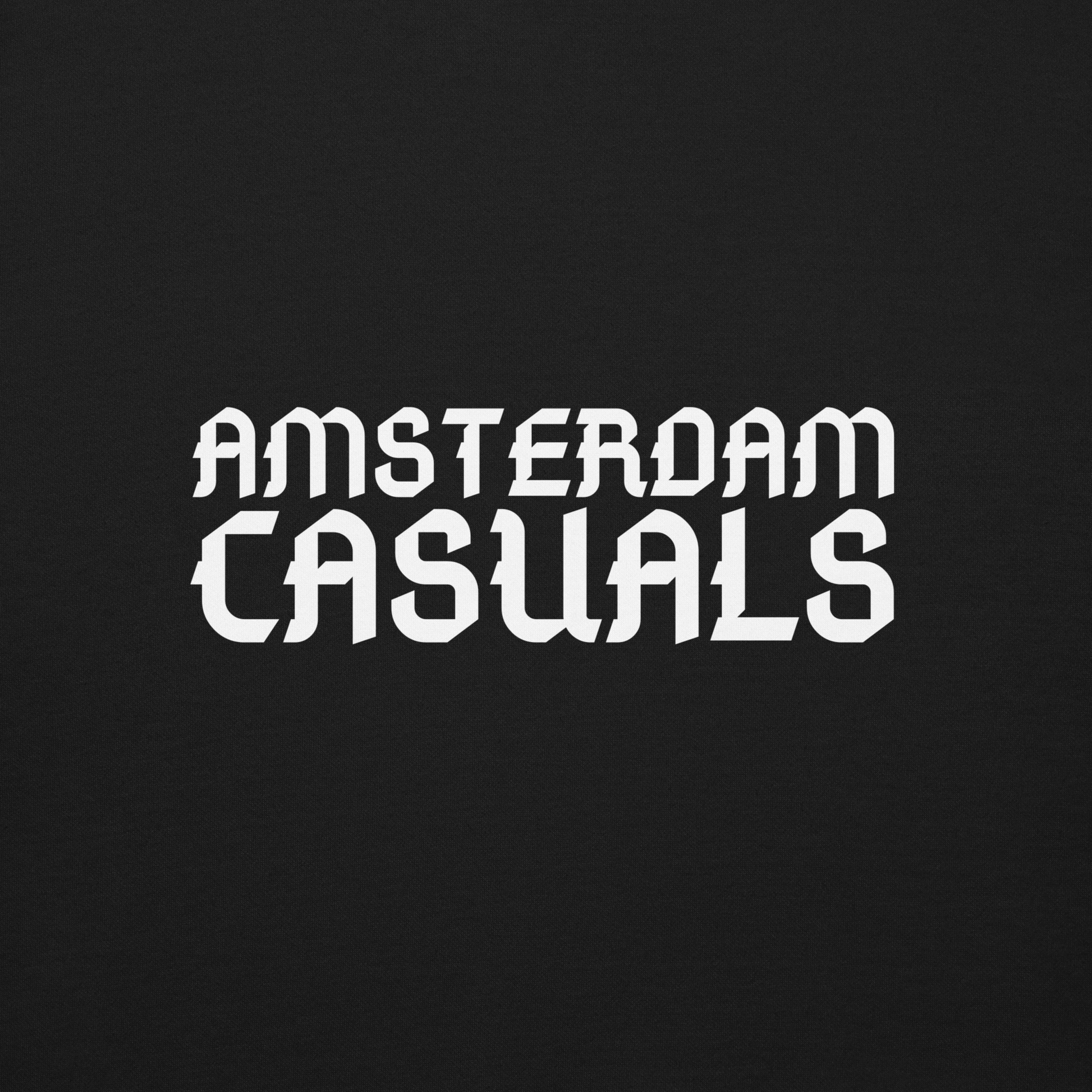 AMSTERDAM CASUALS SWEATER BLACK CLOSE UP 2