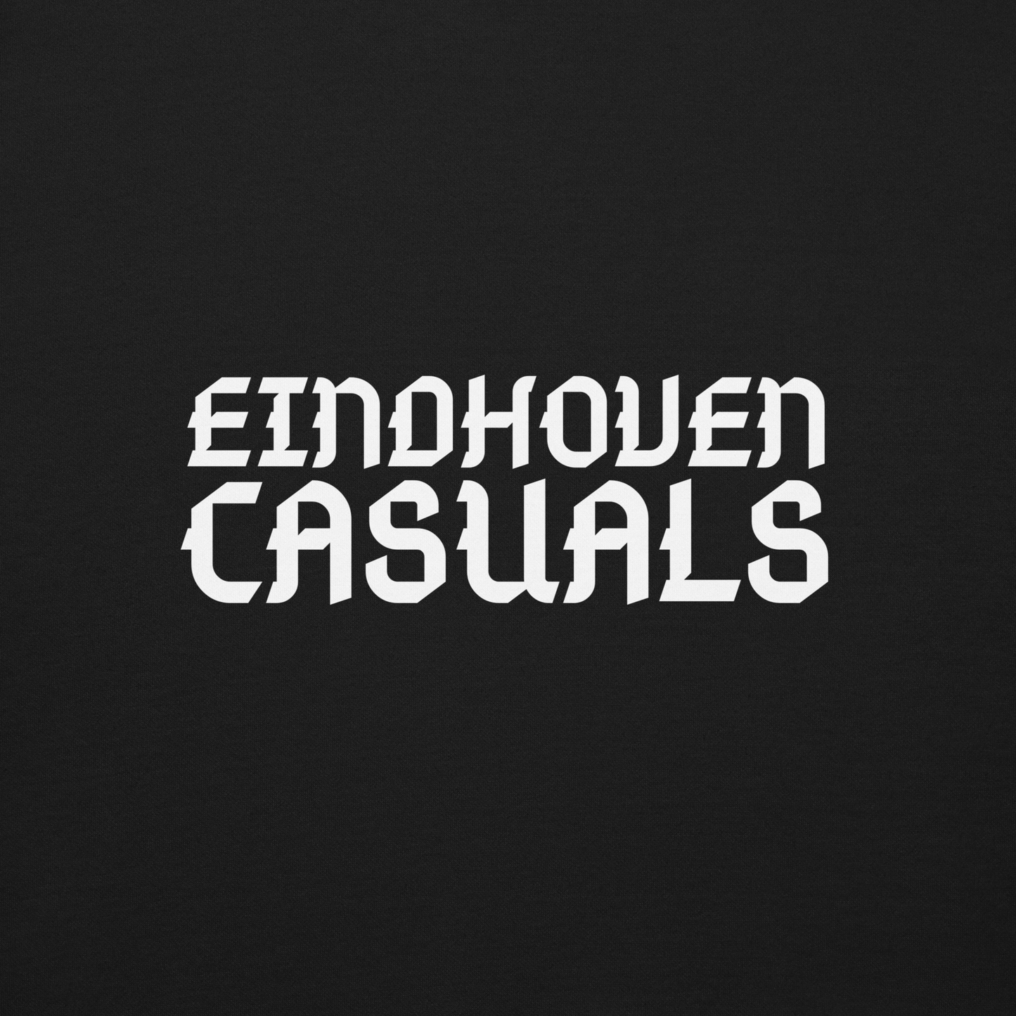 EINDHOVEN CASUALS SWEATER BLACK CLOSE UP 2