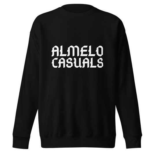 ALMELO CASUALS SWEATER BLACK FRONT