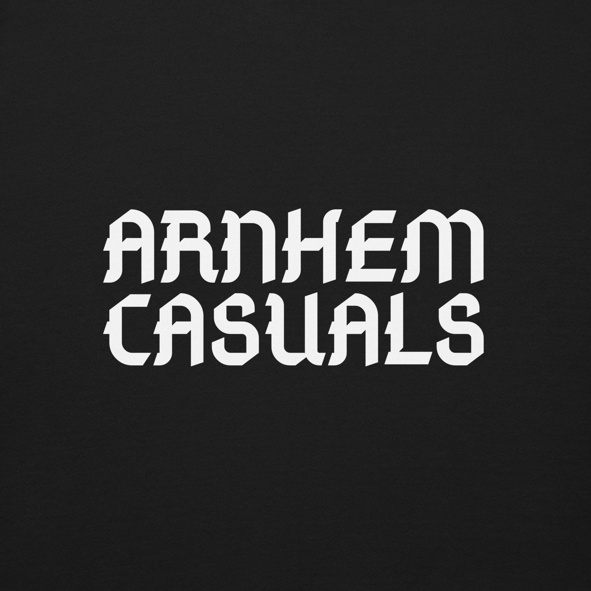 ARNHEM CASUALS SWEATER BLACK CLOSE UP 2