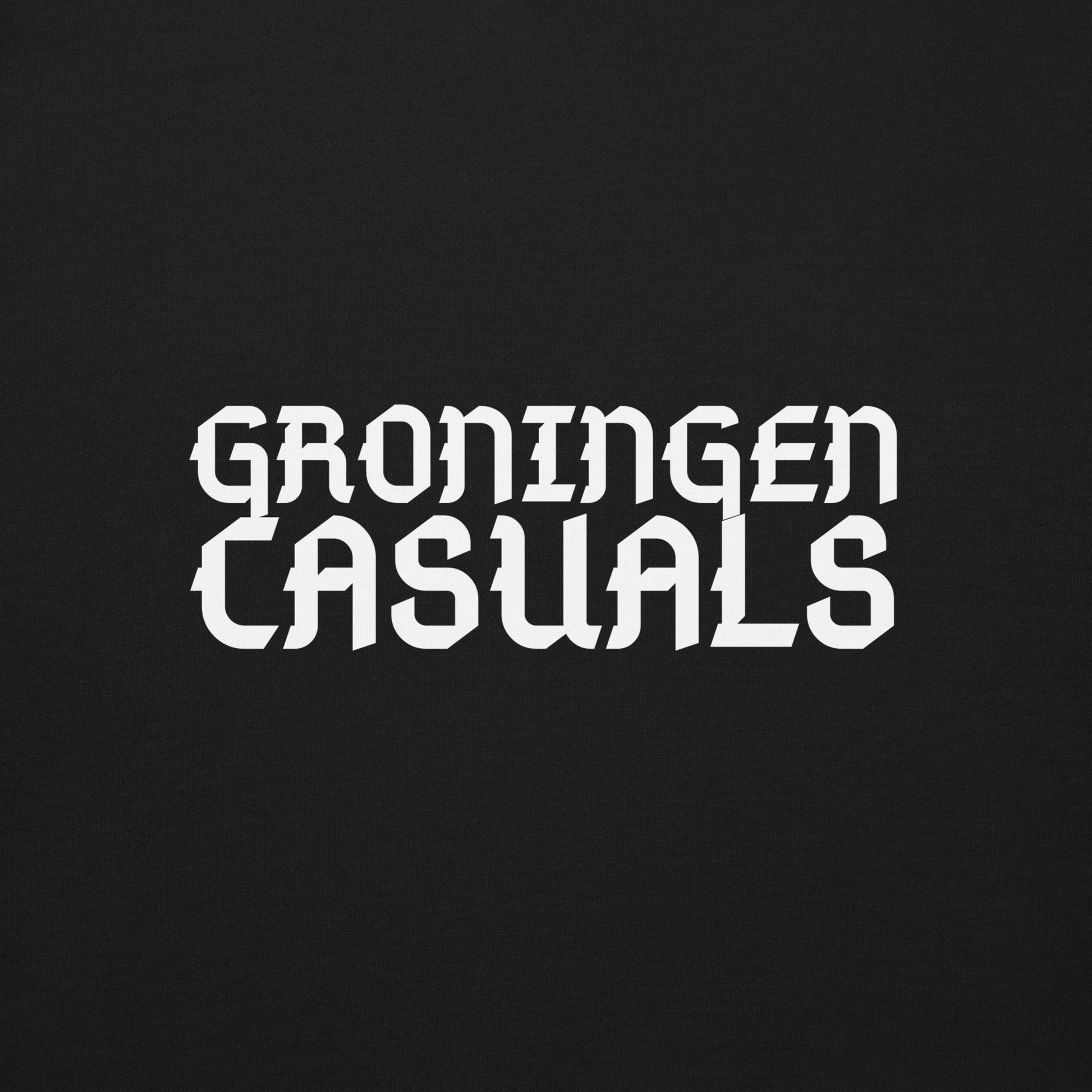 GRONINGEN CASUALS SWEATER BLACK CLOSE UP 2