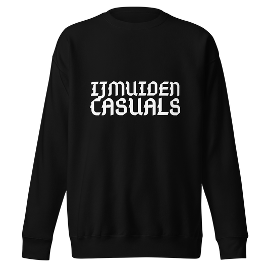 IJMUIDEN CASUALS SWEATER BLACK FRONT