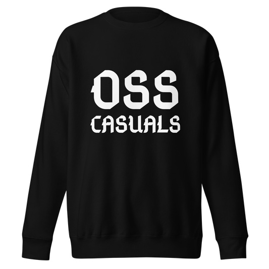 OSS CASUALS SWEATER BLACK FRONT