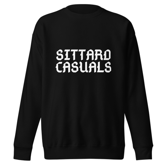 SITTARD CASUALS SWEATER BLACK FRONT