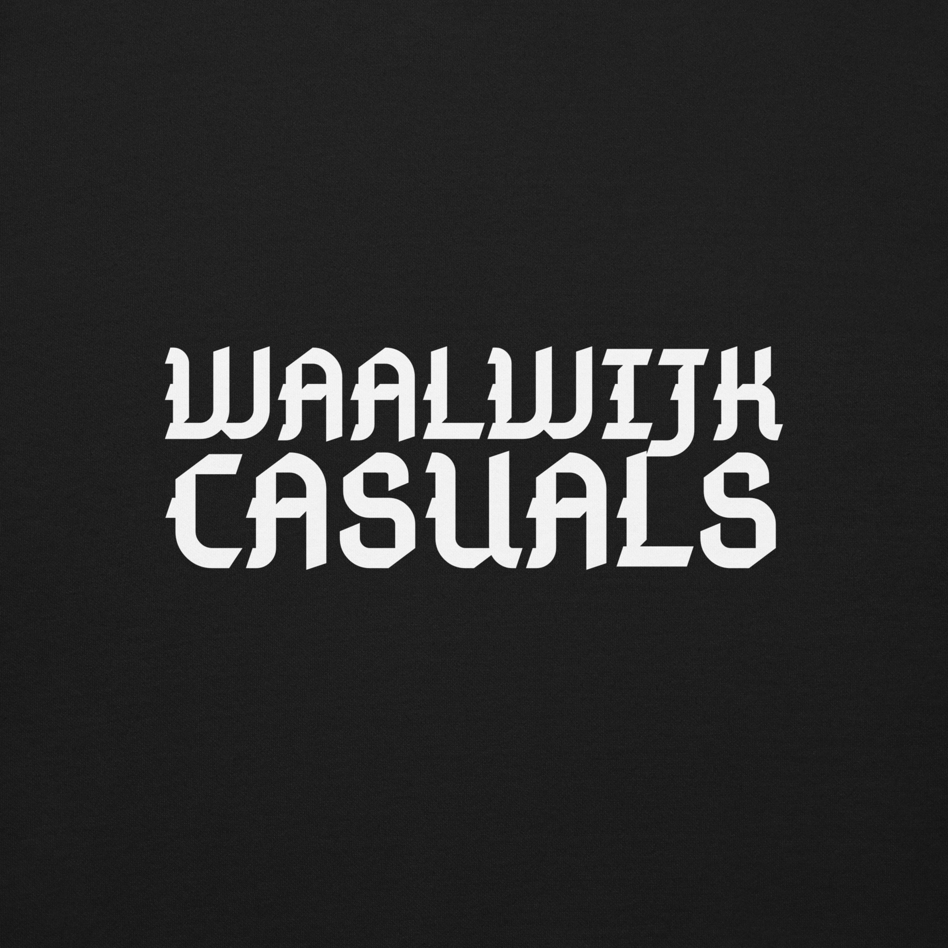 WAALWIJK CASUALS SWEATER BLACK CLOSE UP 2