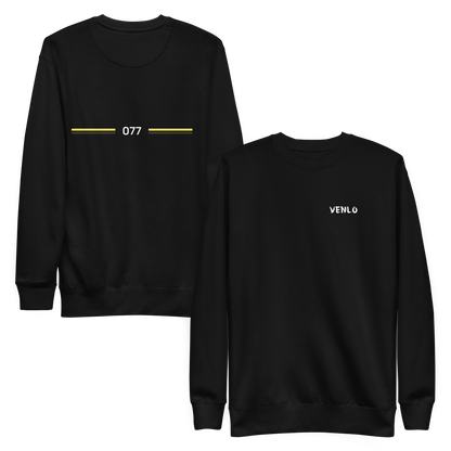 VENLO LEGACY SWEATER BLACK FRONT & BACK