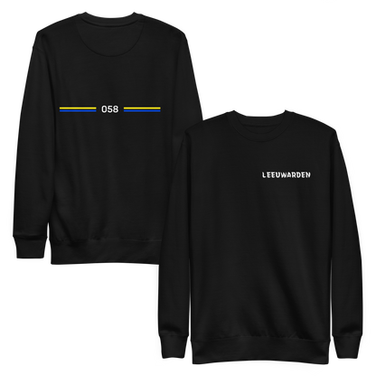 LEEUWARDEN LEGACY SWEATER BLACK FRONT & BACK