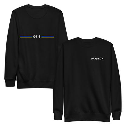 WAALWIJK LEGACY SWEATER BLACK FRONT & BACK