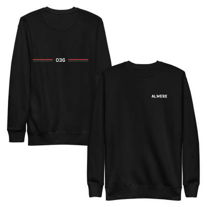 ALMERE LEGACY SWEATER BLACK FRONT & BACK