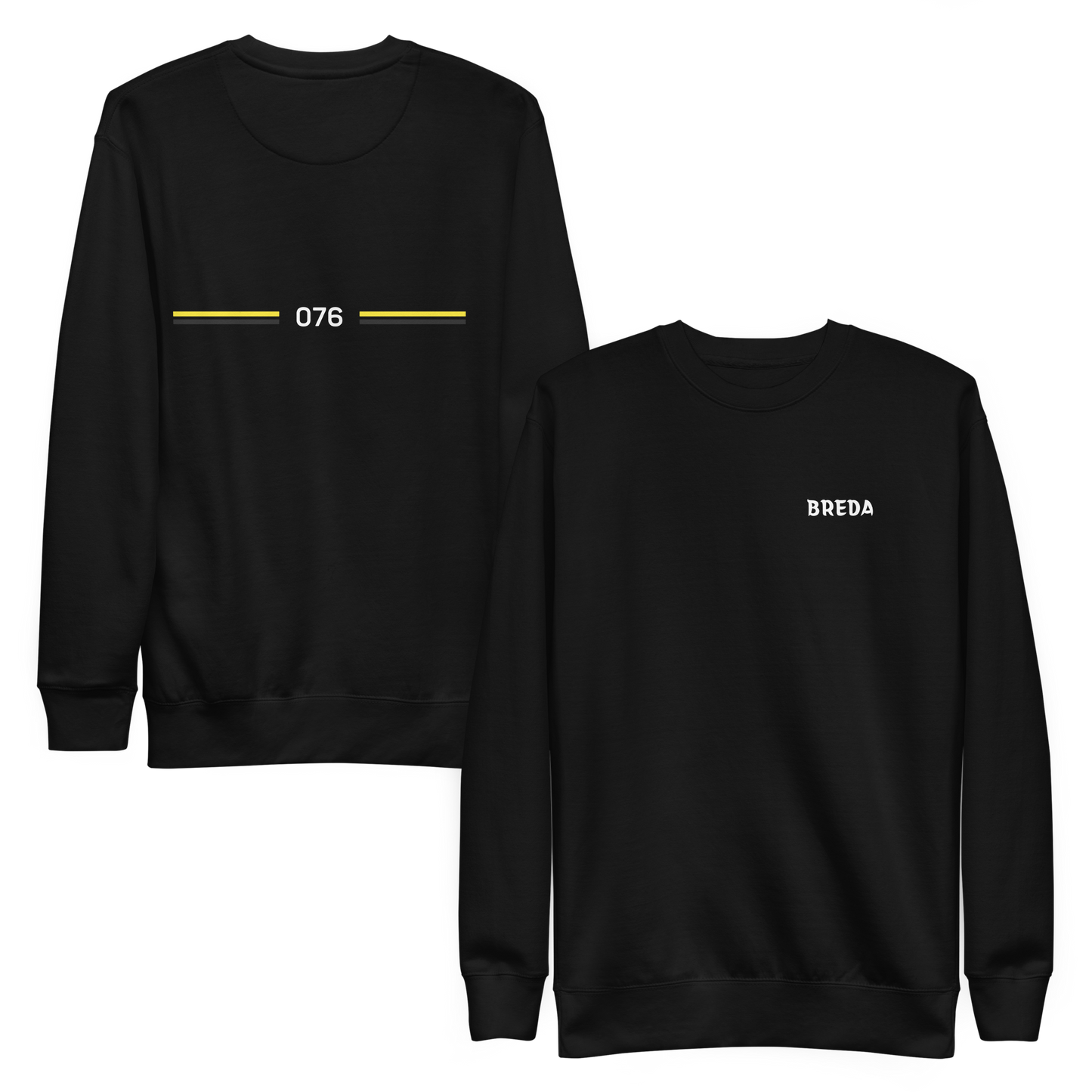 BREDA LEGACY SWEATER BLACK FRONT & BACK