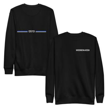 HEERENVEEN LEGACY SWEATER BLACK FRONT & BACK
