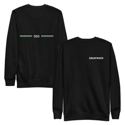 GRONINGEN LEGACY SWEATER BLACK FRONT & BACK