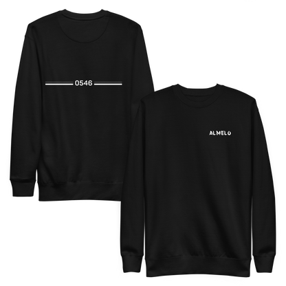 ALMELO LEGACY SWEATER BLACK FRONT & BACK