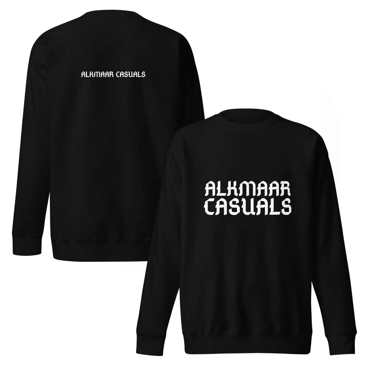 ALKMAAR CASUALS SWEATER BLACK FRONT & BACK